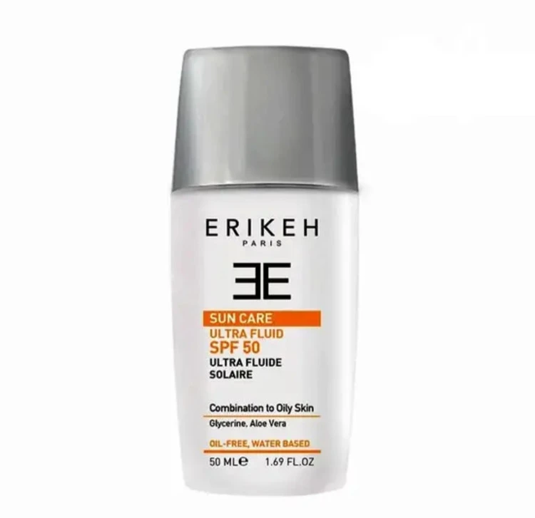 فلوئید ضدآفتاب بی رنگ و فاقد چربی SPF۵۰اریکه حجم ۵۰میل