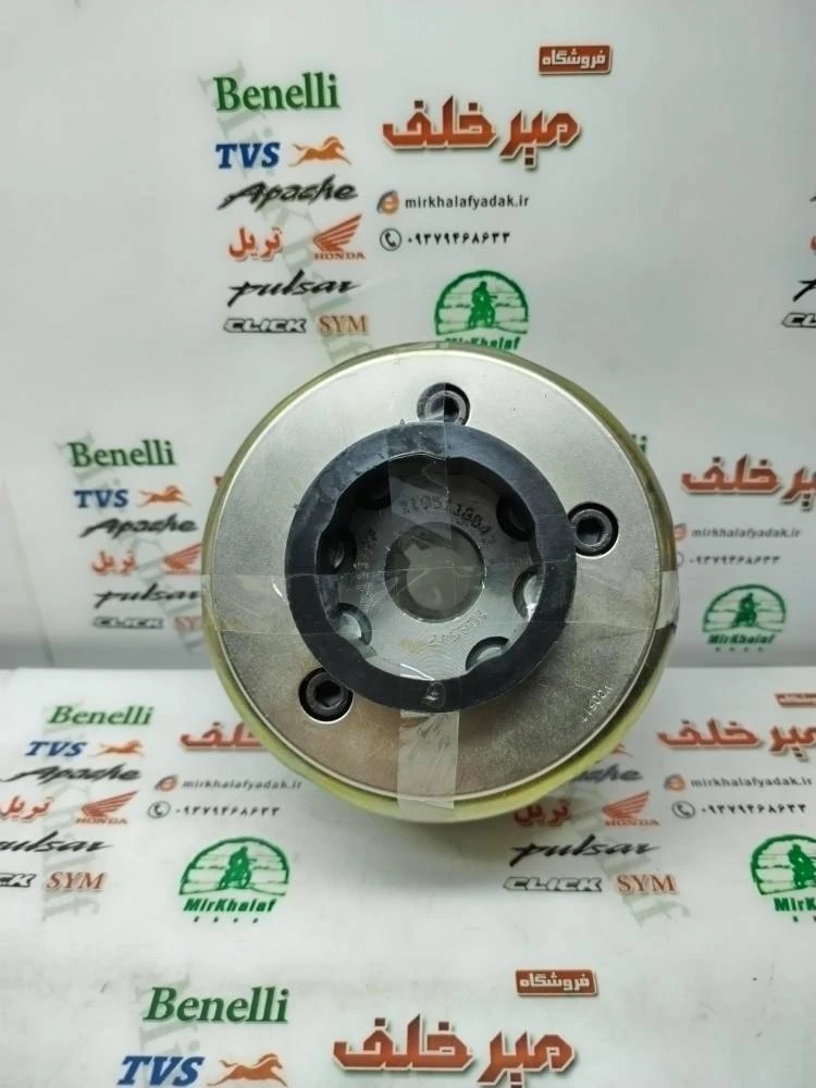 فلکه برق (اهن ربا) همراه ساچمه (پیلوت) استارت پالس 180 و 220 ug4 (بدون هندل) 18 بوبین اصلی