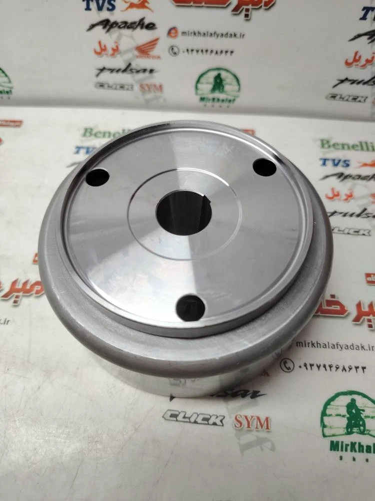 فلکه برق (اهنربا) دستگاه بوبین (سیم پیچی) برق موتور هوندا و تریل cb 200 سی بی زنجیر تایمی