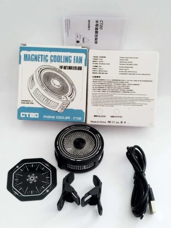 فن خنک کننده مگنتی RGB دار مدل CT20