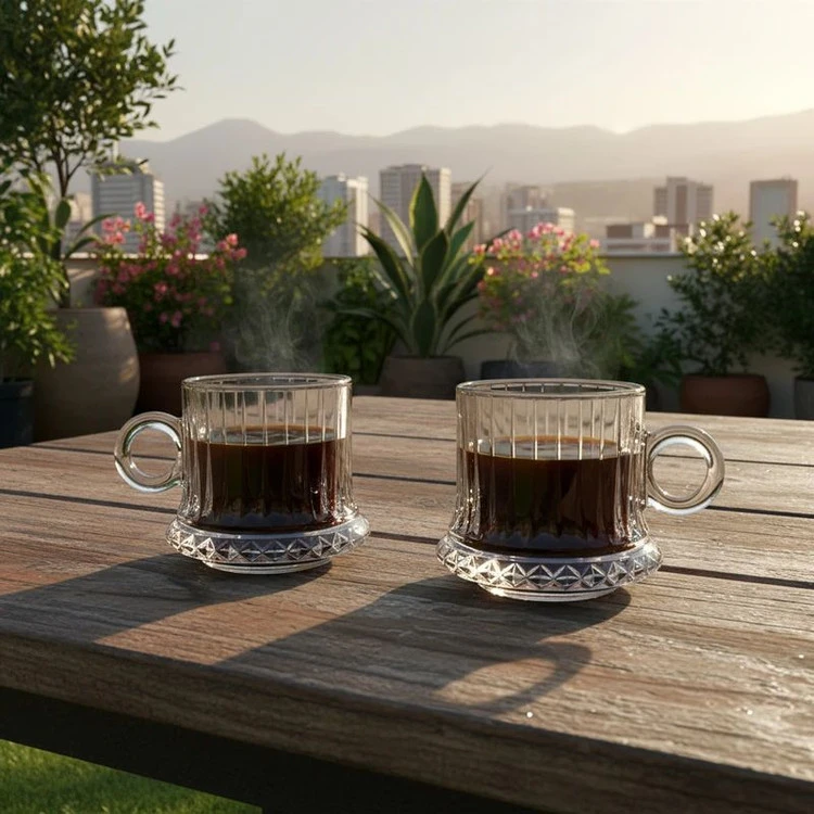 فنجان دسته حلقه ای طرح الیسا برند معتبر Deli
