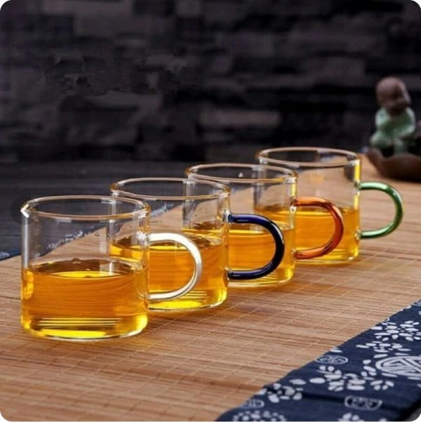 فنجان قهوه خوری پیرکس دسته رنگی ۶ عددی محصول کشور چین