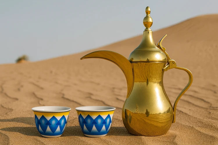 فنجان قهوه طرح ساده آبی بسته 6 تایی