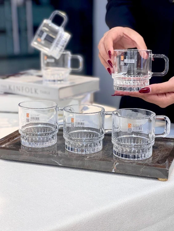 فنجان چای خوری Deli Glass کریستالین