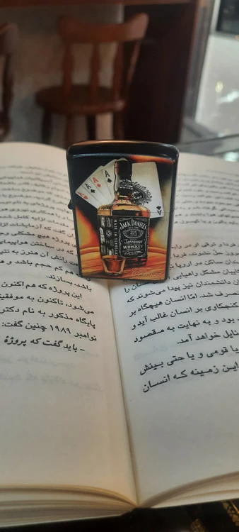 فندک طرح زیپو ۴ آس بنزینی
