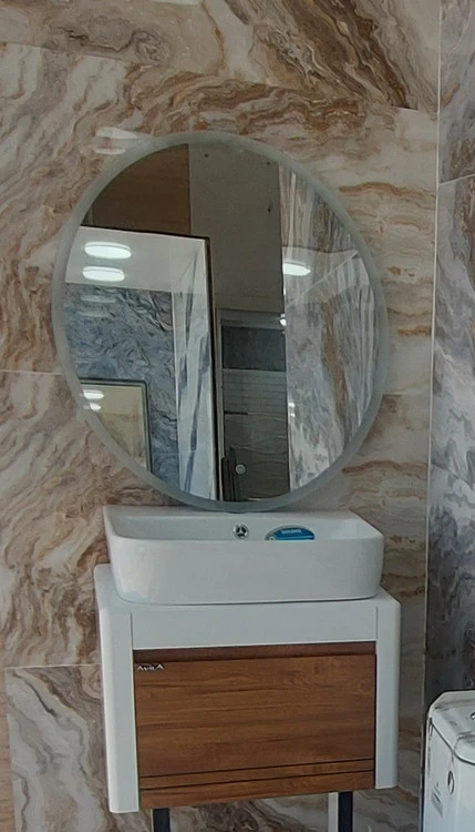 فول ست روشویی کابینتی دیواری گلسار+آینه تاچ بک لایت