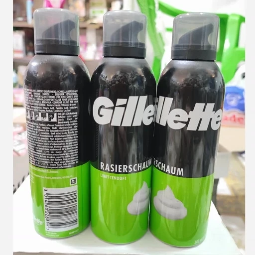 فوم اصلاح ژیلتGillette Original مدل Lemon حجم ۲۰۰ میلی لیتر