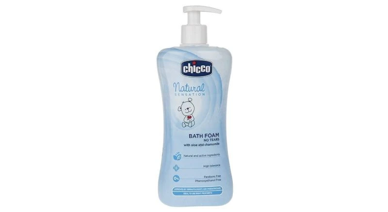 فوم حمام کودک چیکو 500 میلی لیتر Chicco Natural Sensation Baby Bath Foam 500ml