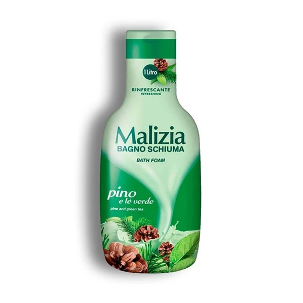 فوم شست و شوی بدن Malizia مدل Refreshing حاوی رایحه میوه کاج و چای سبز