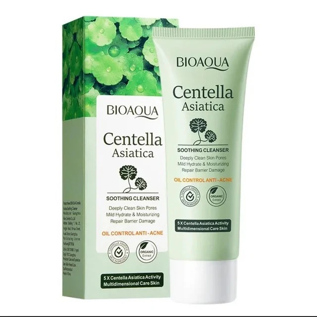 فوم شستشو منافذ و کنترل کننده جوش سنتلا بیوآکوا حجم 100 میل BIOAQUA Centella Asiatica