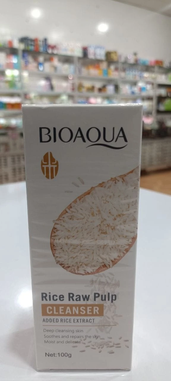 فوم شستشوی برنج پاکسازی و ترمیم پوست | B.I.O.A.Q.U.A Rice Raw Pulp Cleanser