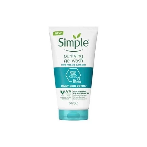 فیس واش پوست چرب سیمپل simple مدل Daily Skin Detox حجم 150 میلی