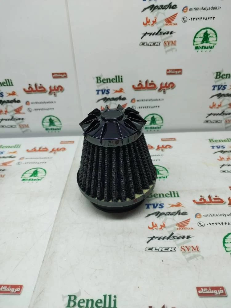 فیلتر (ابر) هواکش اسپرت انواع موتورسیکلت مشکی