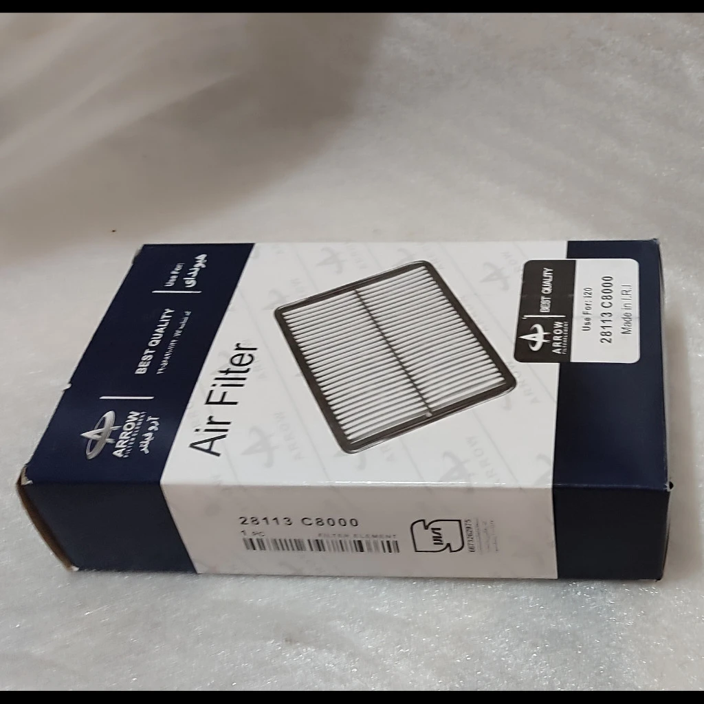 فیلتر هوا طرح اصلی هیوندای i20 ، کیا   OEM : 28113-C8000 / فیلتر آرو