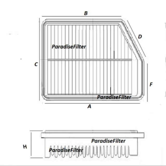 فیلتر هوا  هیوندا توسان جدید ، جک اس5 (OEM : 281132S000)Paradisefilter