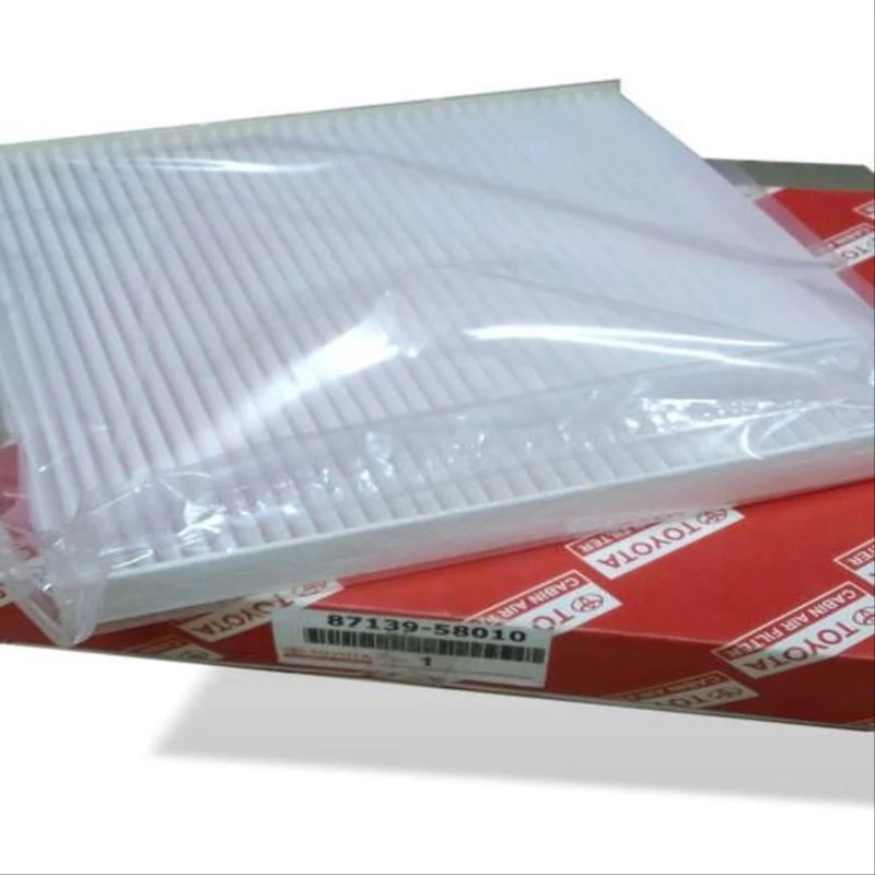 فیلتر کابین طرح اصلی  لکسوس NX  ؛  تویوتا اریس ، کرون   OEM : 87139-58010 / ایرانی ، یک لایه (B)