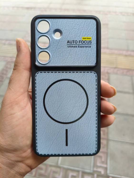 قاب Auto Focus مستطیلی طرح مگ سیف محافظ لنزدار Samsung Galaxy S25 FE