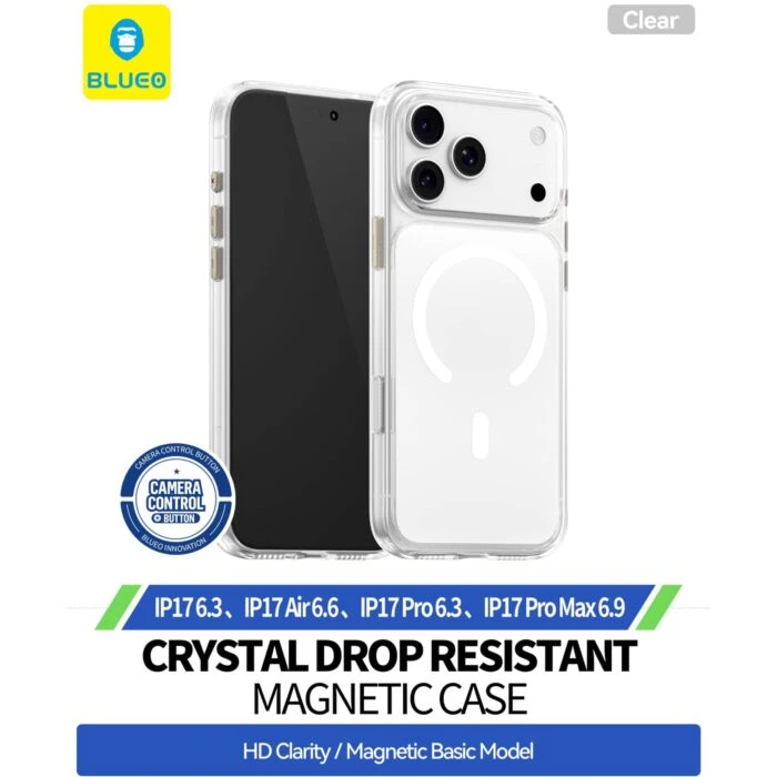 قاب BLUEO بلوو Crystal Drop Resistance Magsafe کریستالی