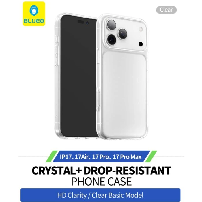 قاب BLUEO بلوو Crystal Drop Resistance No Magnetic کریستالی بدون مگ سیف