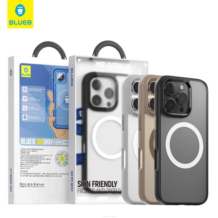 قاب BLUEO بلوو Skin Friendly Anti-Drop Phone Case Magsafe با مگ سیف