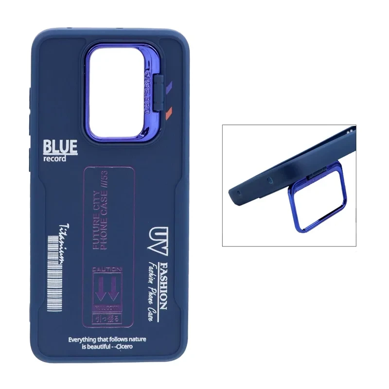قاب Case Pro طرح سیلیکون Record مدل Xiaomi Redmi Note 9 / Redmi 10X 5G / Redmi 10X Pro 5G - سرمه ای