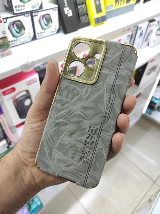 قاب Dstone دور طلایی گوشی Redmi 13C / Poco C65 رنگ طوسی