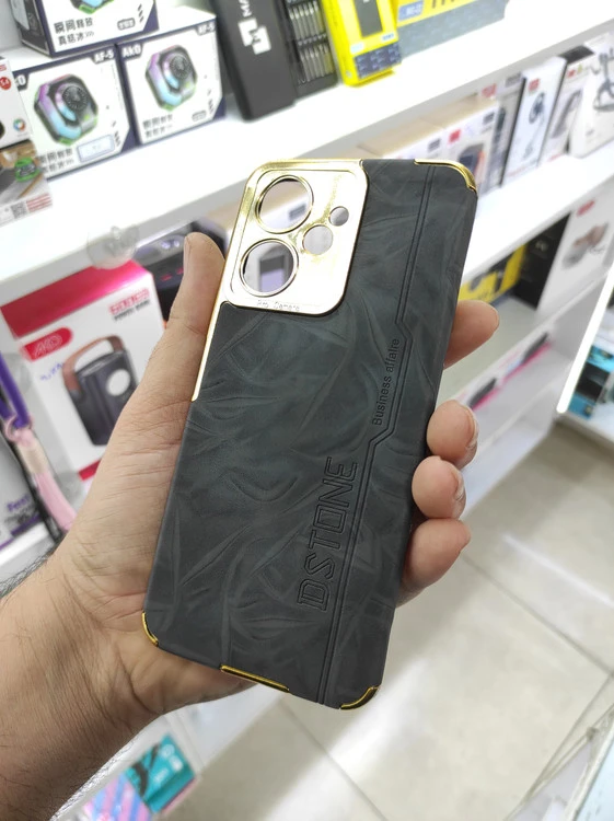 قاب Dstone دور طلایی گوشی Redmi 13C / Poco C65 رنگ مشکی