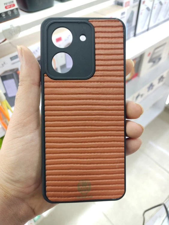 قاب Golden Lion شیاردار Xiaomi Redmi A5 / Poco C71 - قهوه ای