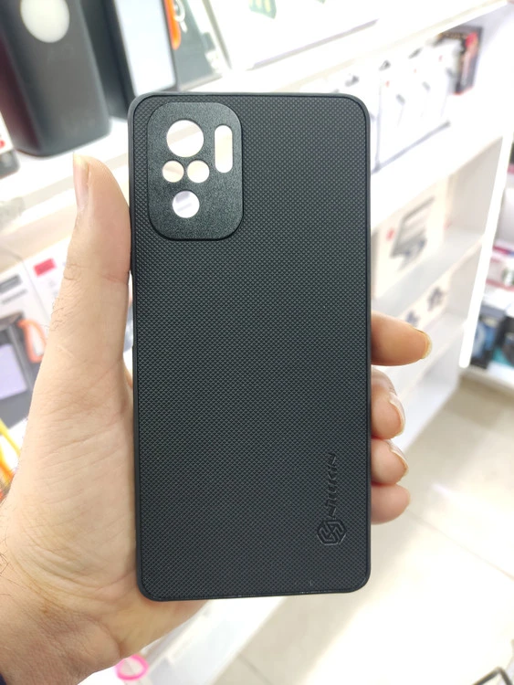 قاب Nillkin سوزنی محافظ لنزدار Xiaomi Redmi Note 10 4G / Redmi Note 10S / Poco M5S - مشکی
