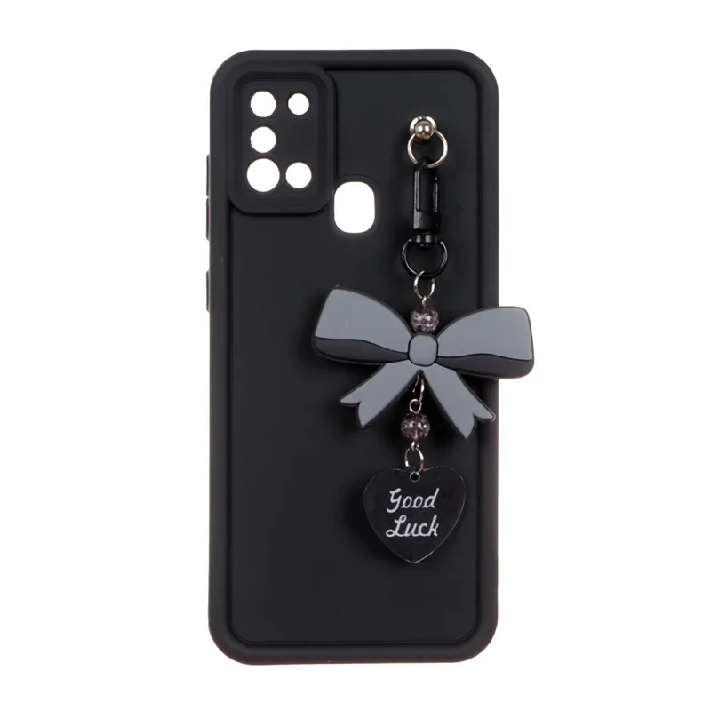 قاب Solid Case آویز پاپیونی Samsung Galaxy A21s - مشکی