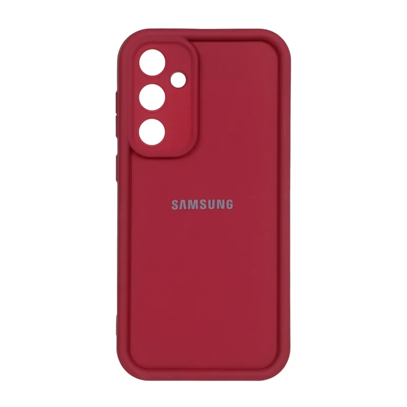 قاب Solid Case لوگودار Samsung Galaxy S23 FE - زرشکی قاب سامسونگ