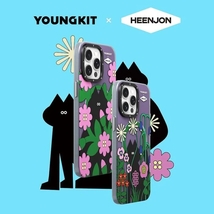 قاب YOUNGKIT یانگ کیت Heenjon Cat Flower Magsafe