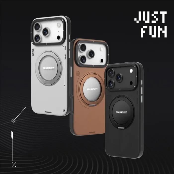 قاب YOUNGKIT یانگ کیت Leather 360° Spin Magnetic Stand Magsafe