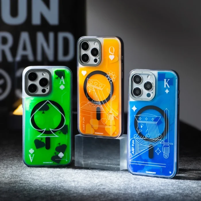قاب YOUNGKIT یانگ کیت Playing Cards + Luminous Quicksand Magsafe
