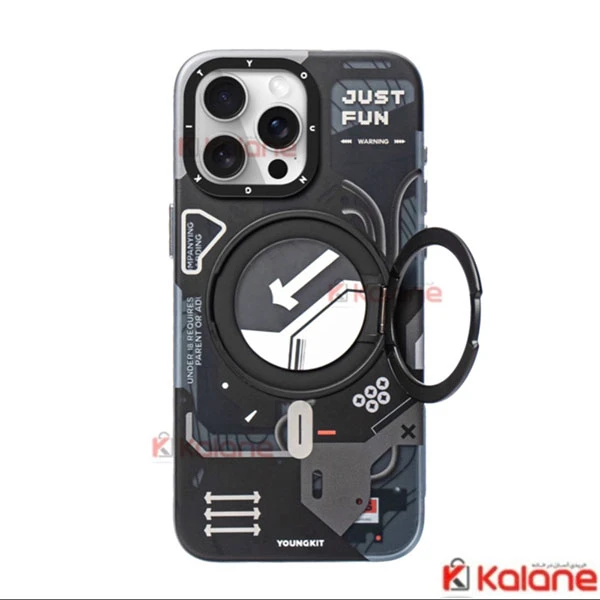 قاب Youngkit گوشی Apple iPhone 16 Pro Max مدل Cyberpunk MegSafe stand