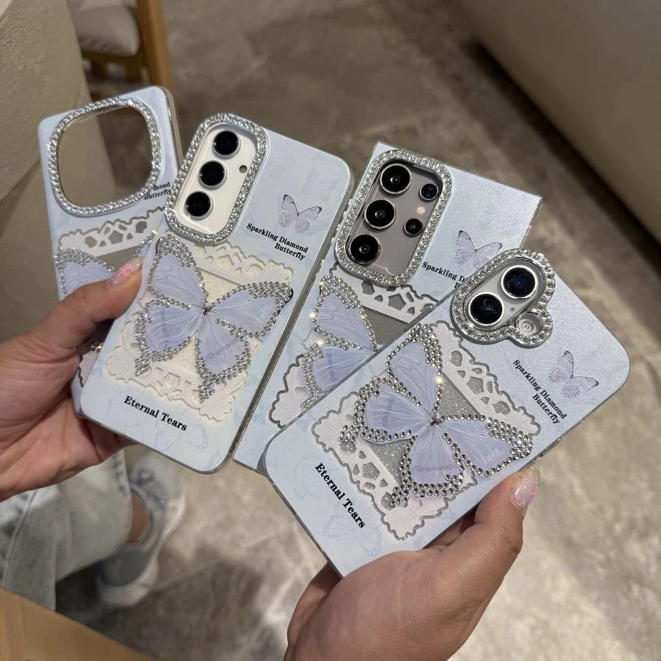 قاب blue butterfly diamond کد C3761