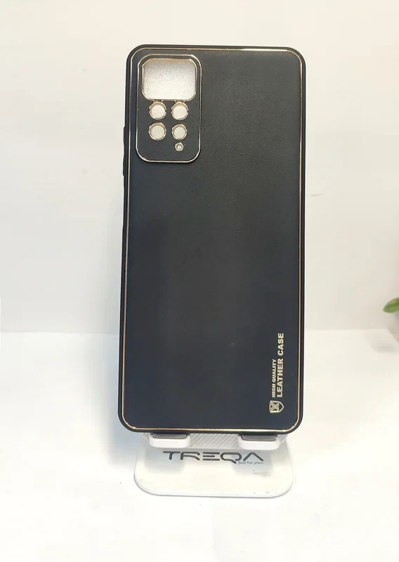 قاب my case چرم اورجینال شیائومی Redmi note ۱۱ pro ۴G /۱۱pro ۵G /note۱۱ Epro / مشکی محافظ لنزدار