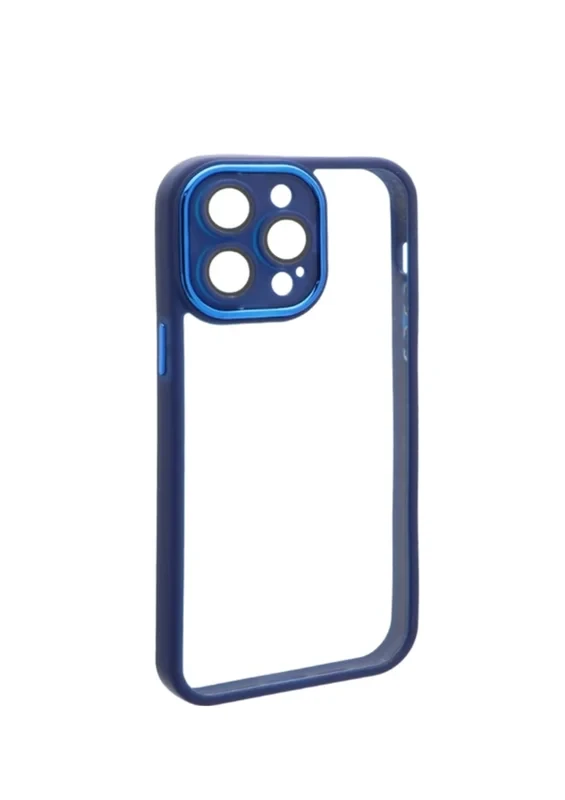 قاب new skin محافظ لنز گلس دار Apple iphone 14 proMax آبی / قاب آیفون پرومکس ۱۴