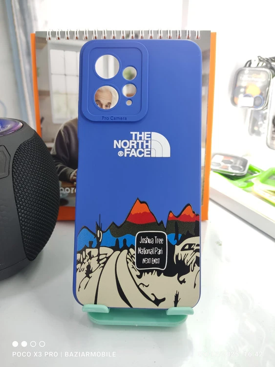 قاب north face Redmi note 12 4g آبی رنگ
