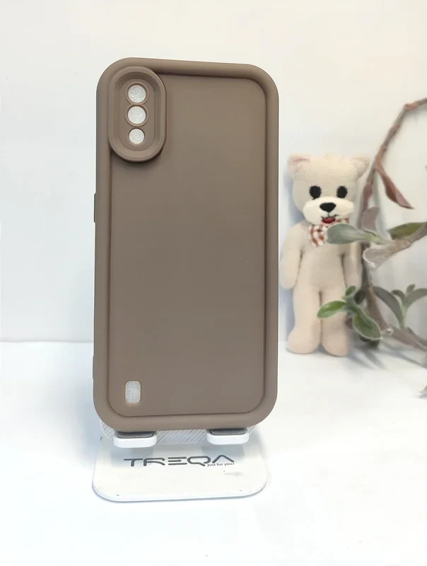 قاب solid case samsung galaxy A01 قهوه ای /سامسونگ M01 گلکسی A01