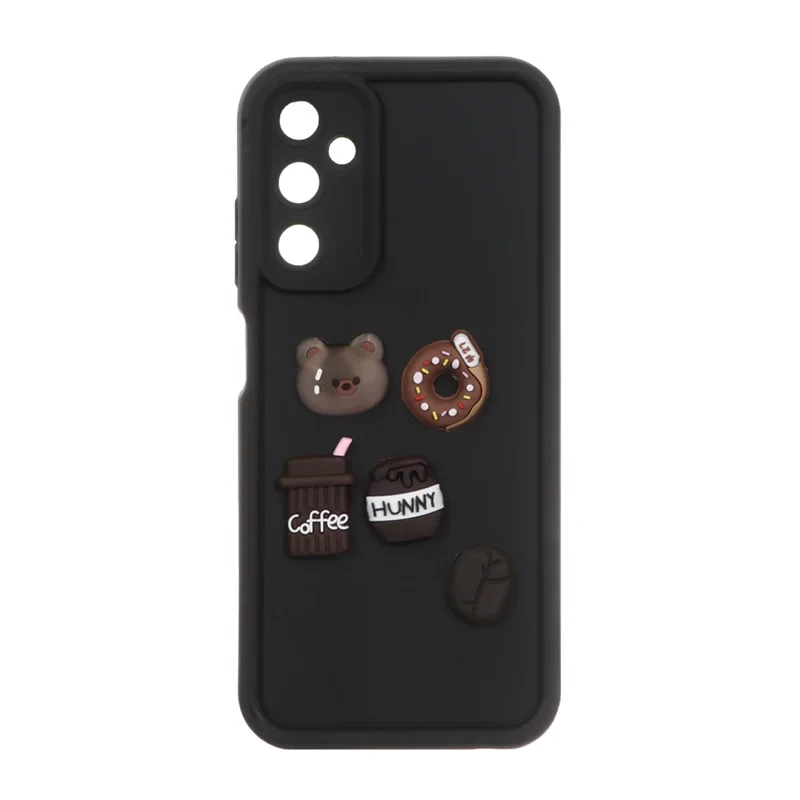 قاب solid case عروسک پاستیلی samsung galaxy A35 فانتزی مشکی