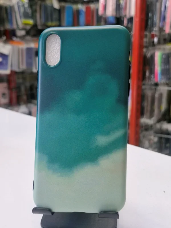 قاب آبرنگی سبز iPhone xs