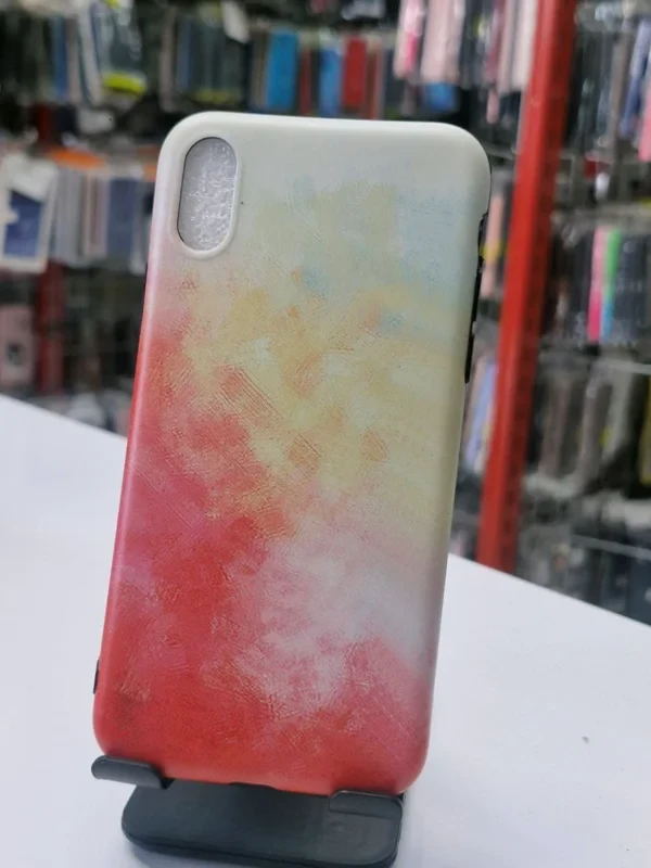 قاب آبرنگی قرمز iPhone xs