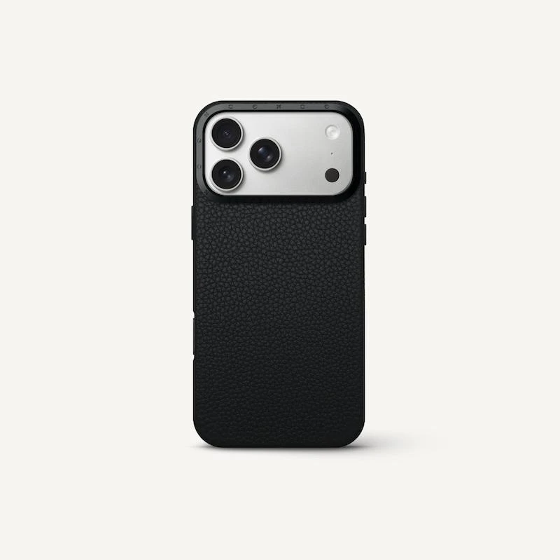 قاب آیفون 17- iPhone Case 17 - Full-Grain Leather - Black