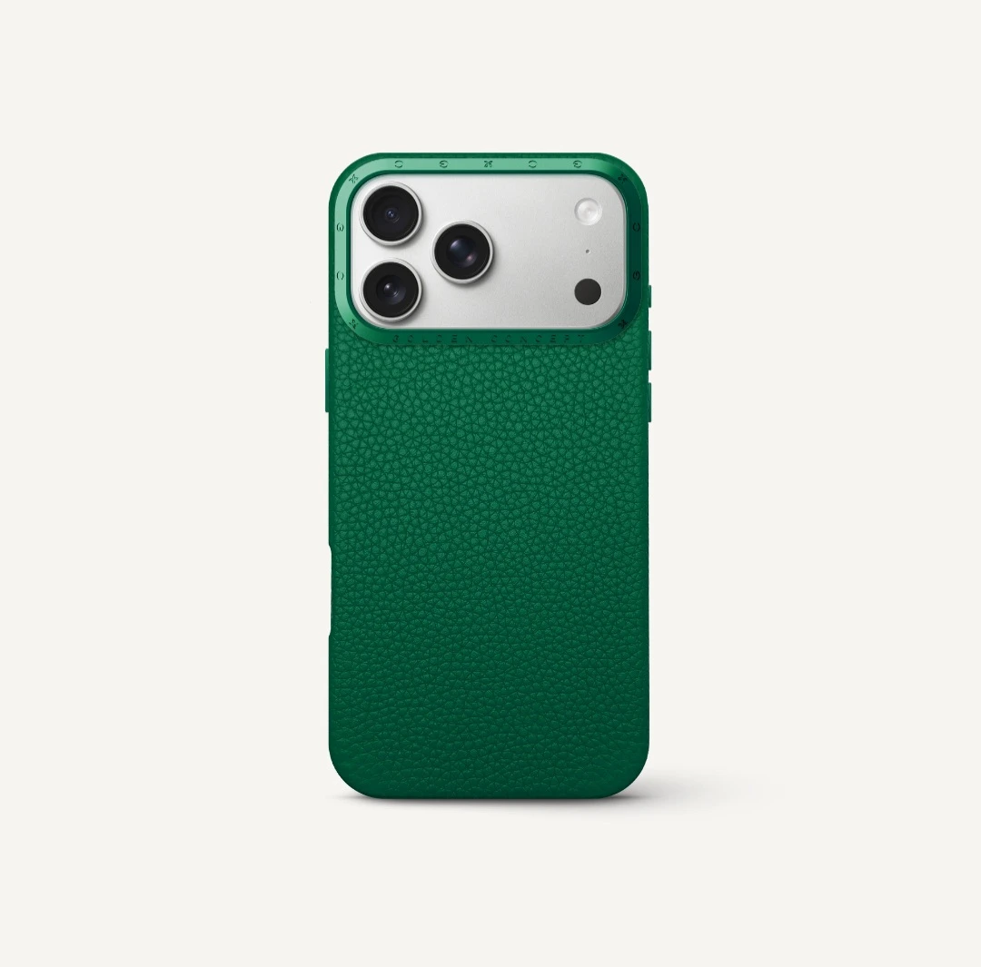 قاب آیفون 17- iPhone Case 17 - Full-Grain Leather - Evergreen