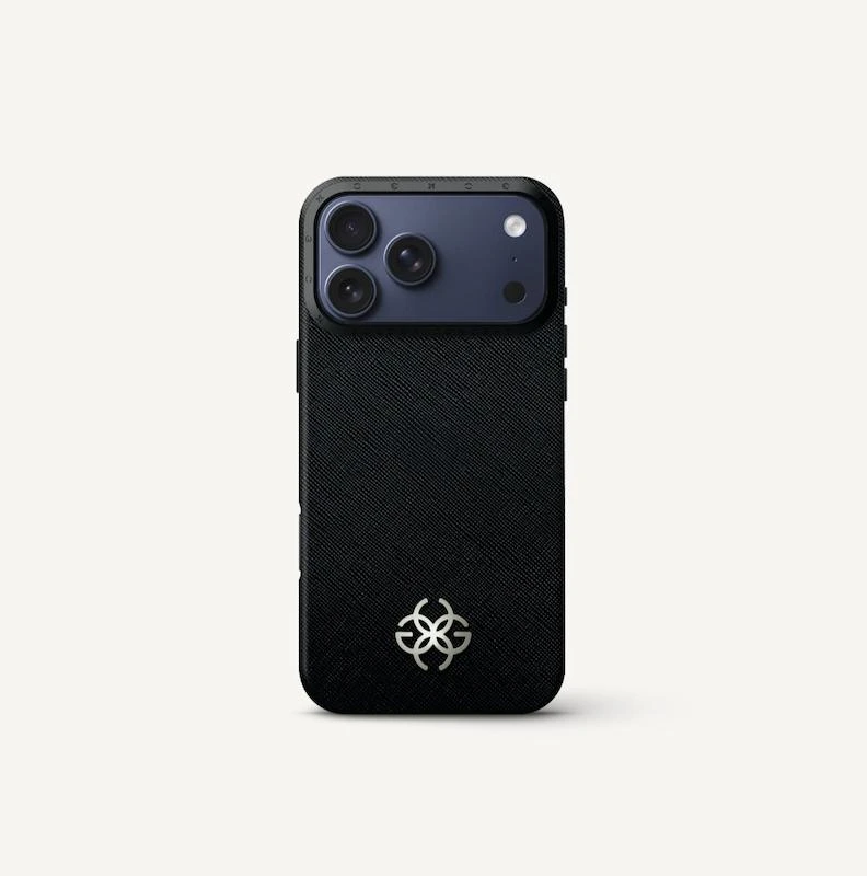 قاب آیفون 17- iPhone Case 17 - Saffiano Leather Logo