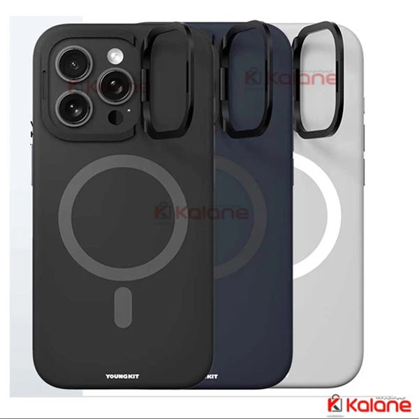 قاب اصلی یانگ کیت گوشی Apple iPhone 16 Pro Max مدل Cream Silicone