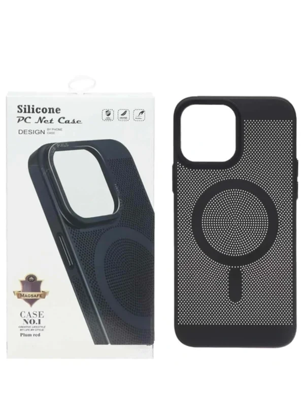 قاب اورجینال Net case مگ سیف Apple iphone 13 /Iphone 14 مشکی/ سرمه ای /قاب آیفون ۱۳ /کد:2438