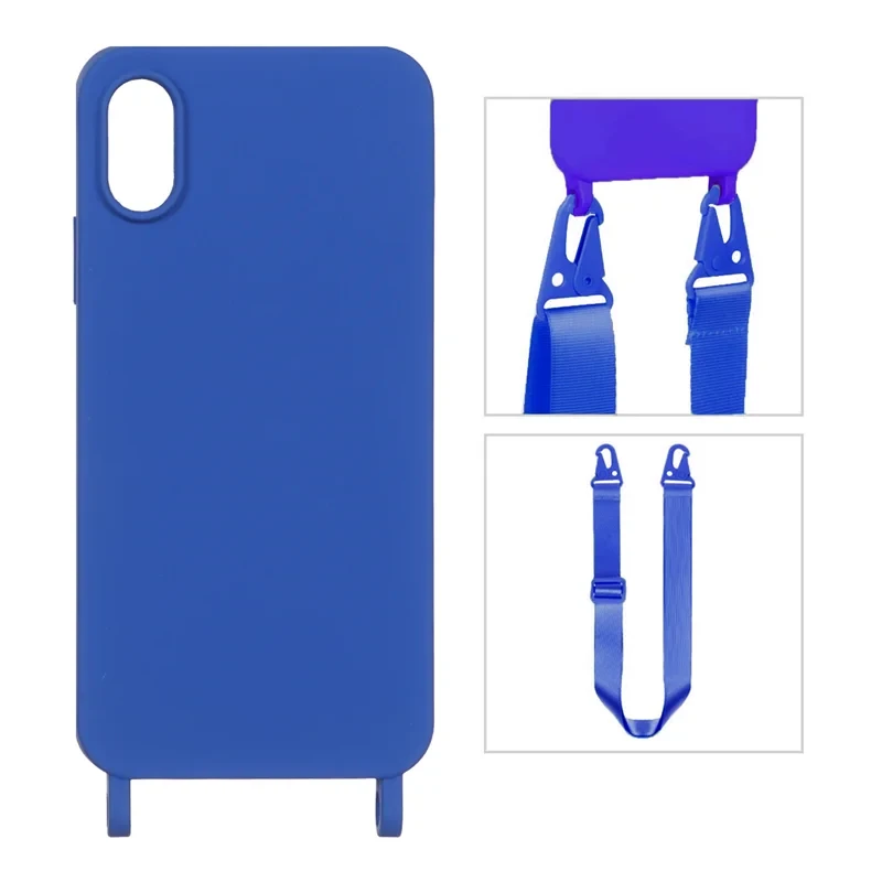 قاب بند دار آبی iPhone x/xs