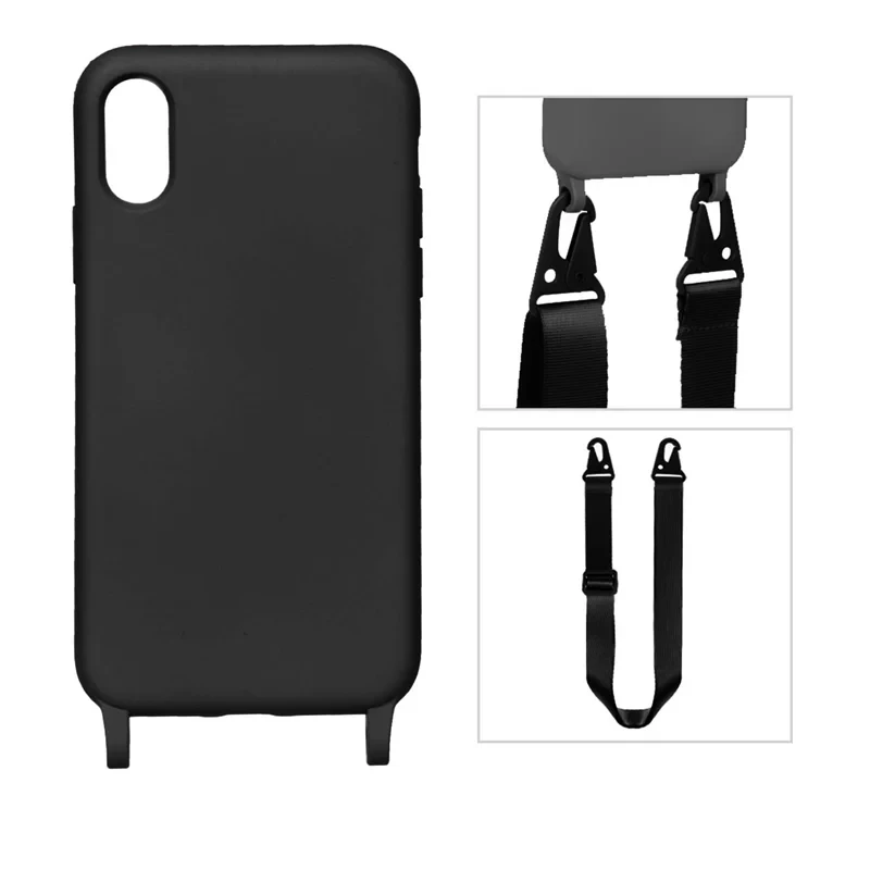 قاب بند دار مشکی iPhone x/xs